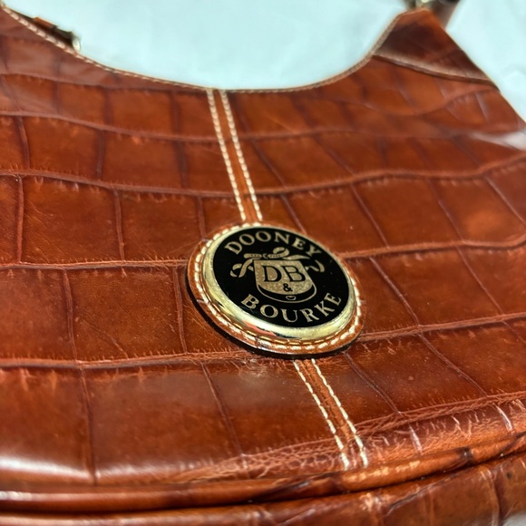 Rooney & Bourke shoulder bag brown crocodile - Picture 2 of 6